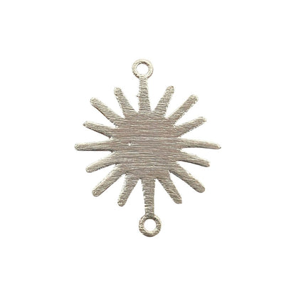 Gold Plated Sun Connector Charm, Sunburst Design for Bracelet Making, Earring Findings & DIY Jewelry Supplies