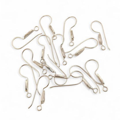 Gold Plated & Silver French Hook Earwires Fancy Earring Components for Handmade Jewelry- Selling by Pair