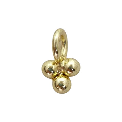 Gold Round Ball Cluster Pendant Charm Jewelry Making Supplies for Earrings & Necklaces