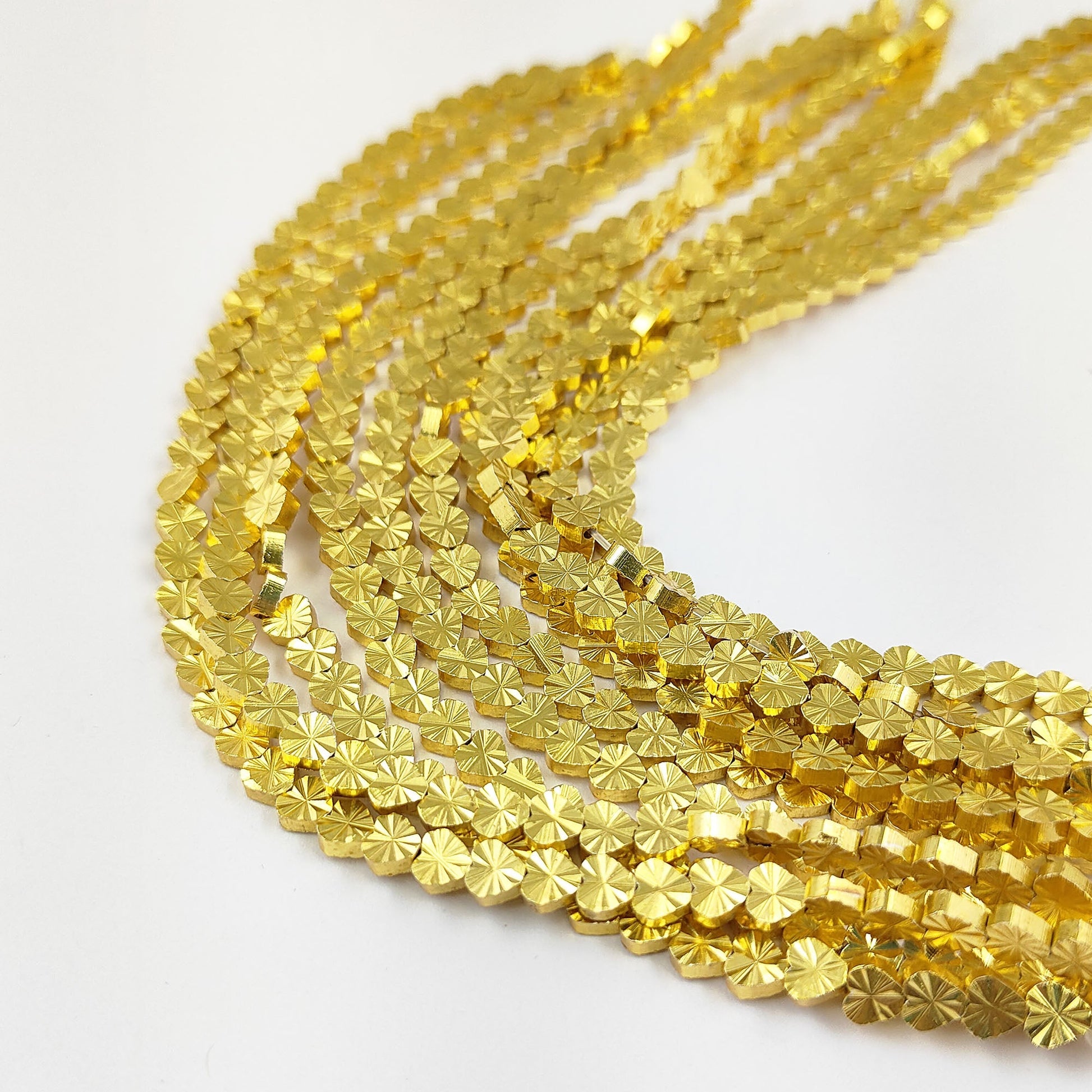 Textured Heart Spacer Beads