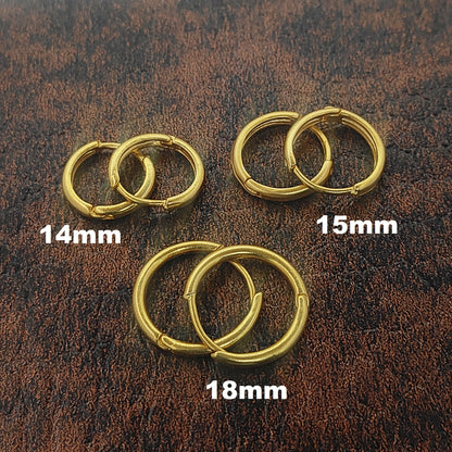 Gold & Silver Plated Hoop Earrings Findings Hinged Lever Back Hoops for DIY Jewelry & Earring Making Supplies- Selling Per Pair