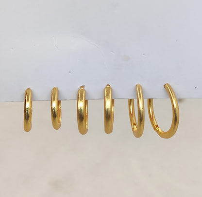 Gold & Silver Plated Hoop Earrings Findings Hinged Lever Back Hoops for DIY Jewelry & Earring Making Supplies- Selling Per Pair