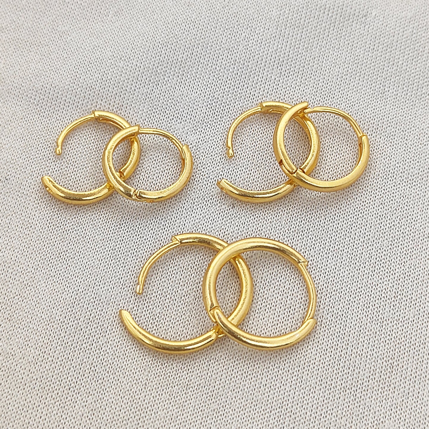 Gold & Silver Plated Hoop Earrings Findings Hinged Lever Back Hoops for DIY Jewelry & Earring Making Supplies- Selling Per Pair