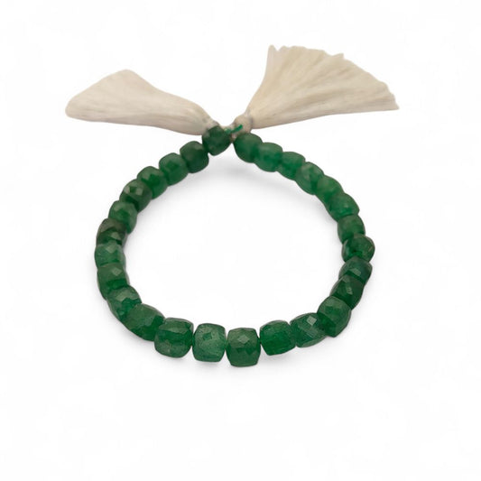 Green Strawberry Quartz Beads Natural Gemstone, Elegant Faceted Jewelry Making Beads for Bracelets, Necklaces & Craft Designs – Selling Per Strand
