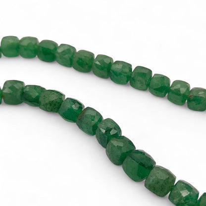 Green Strawberry Quartz Beads Natural Gemstone, Elegant Faceted Jewelry Making Beads for Bracelets, Necklaces & Craft Designs – Selling Per Strand