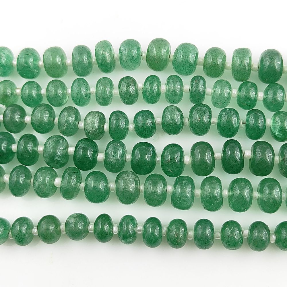 Green Strawberry High Quality Gemstone Rondelle Beads