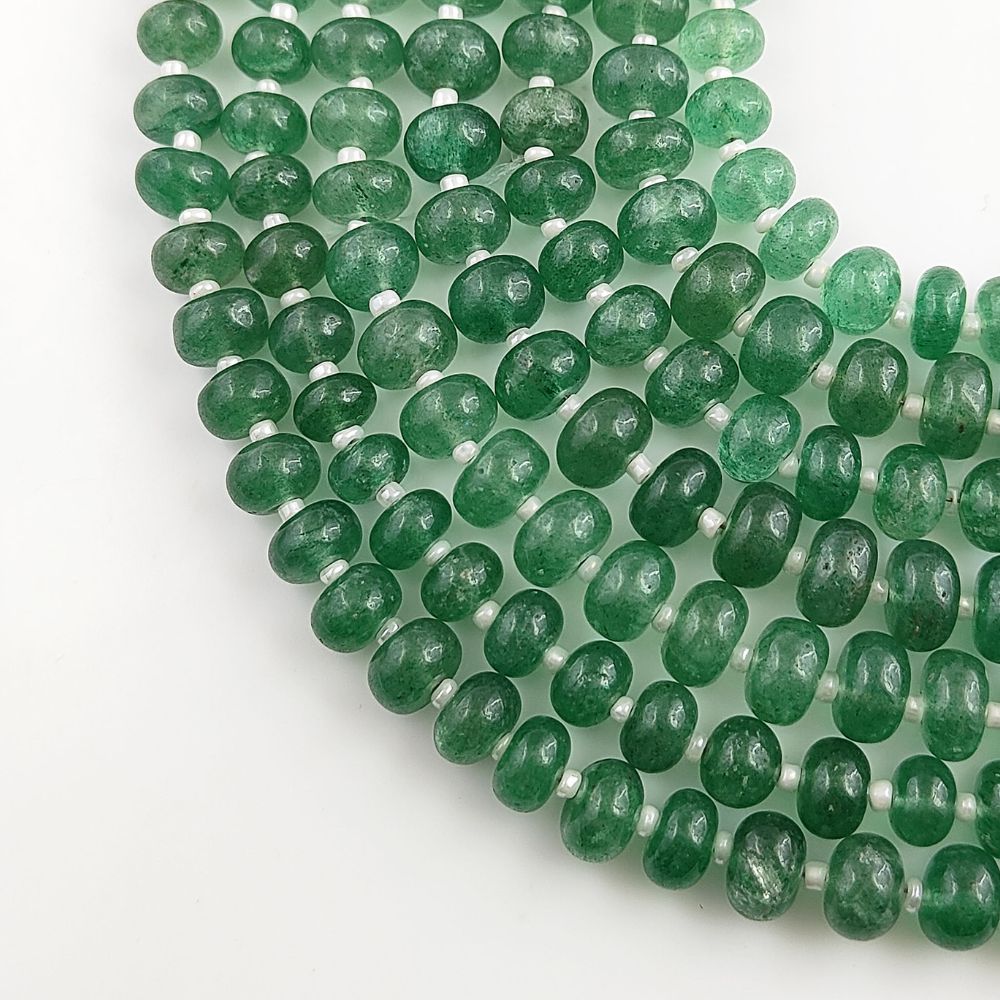 Green Strawberry High Quality Gemstone Rondelle Beads