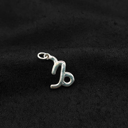 Handcrafted 925 Sterling Silver Capricorn Charm Zodiac Horoscope Symbol Pendant for Jewelry – Selling Per Piece