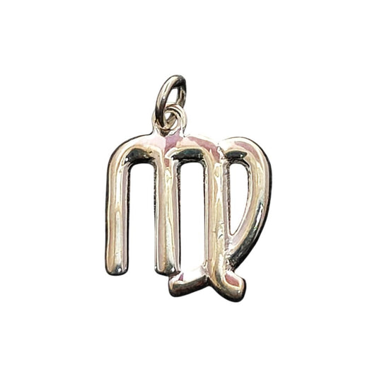 Handcrafted 925 Sterling Silver Virgo Charm Zodiac Horoscope Symbol Pendant for Jewelry Lovers – Selling Per Piece
