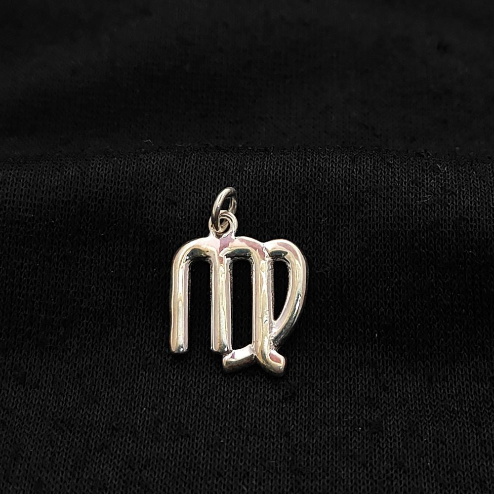 Handcrafted 925 Sterling Silver Virgo Charm Zodiac Horoscope Symbol Pendant for Jewelry Lovers – Selling Per Piece