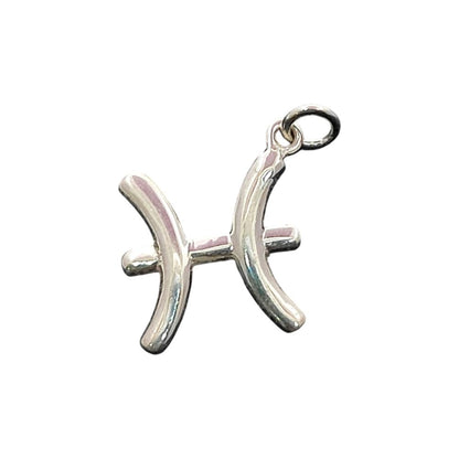 Handcrafted Pisces Astrology Pendant Sterling Silver Zodiac Charm, Timeless Horoscope Jewelry Gift – Selling Per Piece
