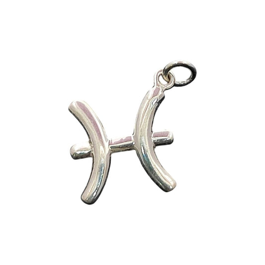 Handcrafted Pisces Astrology Pendant Sterling Silver Zodiac Charm, Timeless Horoscope Jewelry Gift – Selling Per Piece