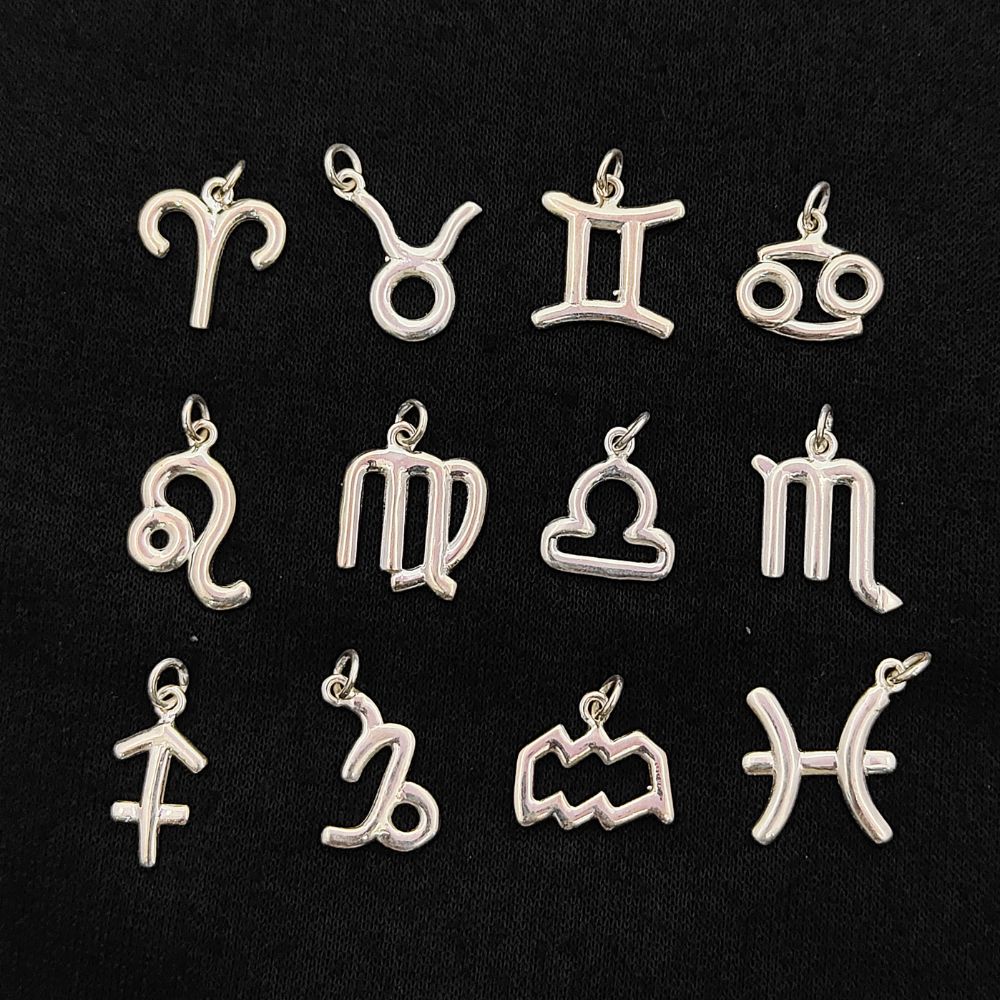 Handcrafted Pisces Astrology Pendant Sterling Silver Zodiac Charm, Timeless Horoscope Jewelry Gift – Selling Per Piece