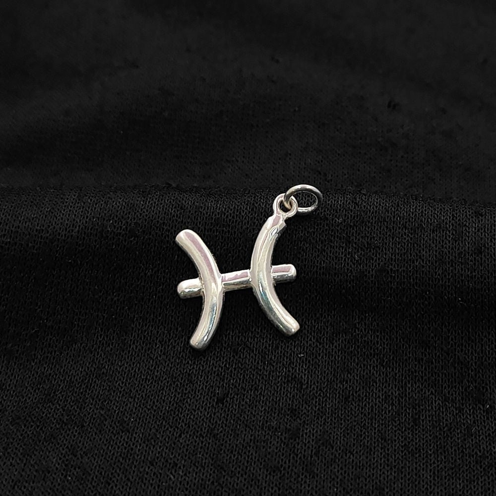 Handcrafted Pisces Astrology Pendant Sterling Silver Zodiac Charm, Timeless Horoscope Jewelry Gift – Selling Per Piece