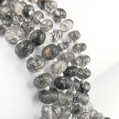 AAA-Grade Black Rutile Beads – Perfect for Jewelry Making