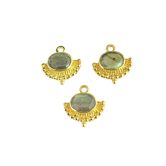 100% natural, high-quality Labradorite gemstone with a stunning blue fire iridescence.