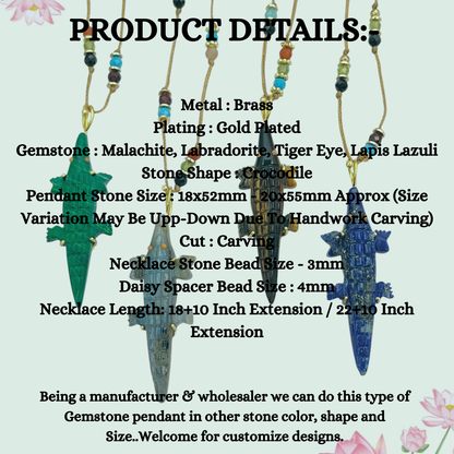 Handmade Malachite Gemstone Pendant for Necklace Gold Plated Boho Nature Inspired Jewelry