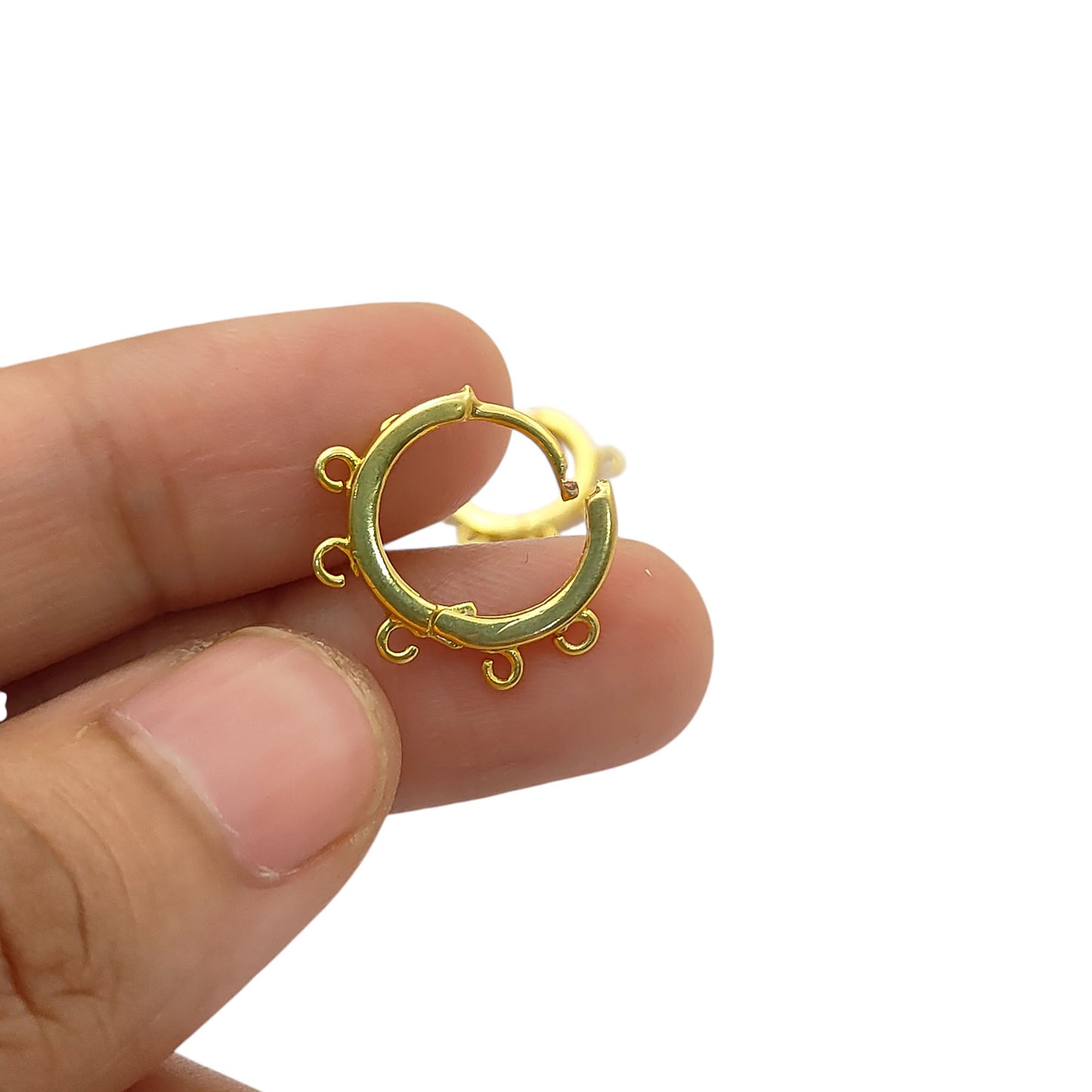 Gold & Silver Plated Hoop Earrings for Jewelry Crafting Multi-Loop Metal Findings, DIY Earring Supplies – Selling Per Pair