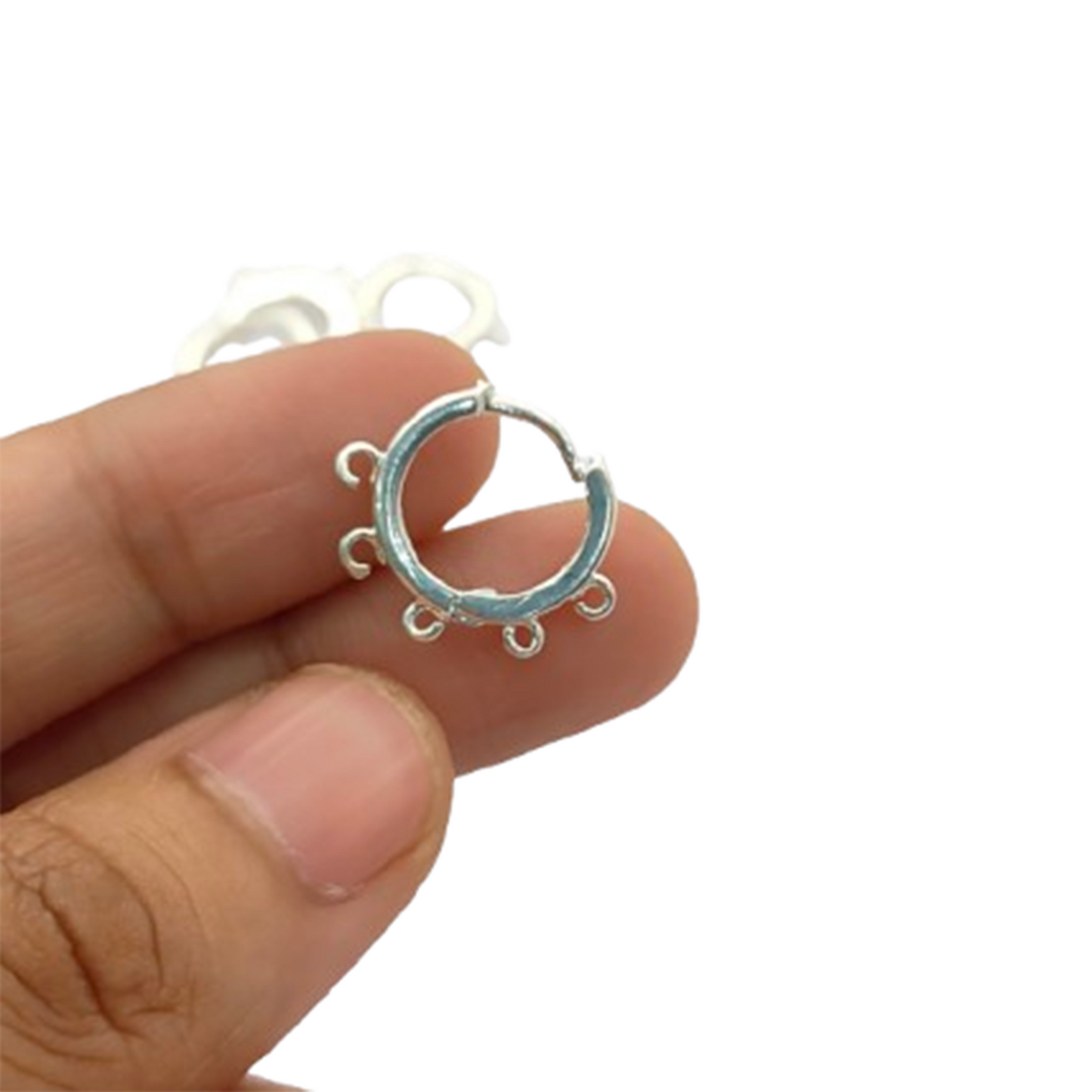 Gold & Silver Plated Hoop Earrings for Jewelry Crafting Multi-Loop Metal Findings, DIY Earring Supplies – Selling Per Pair