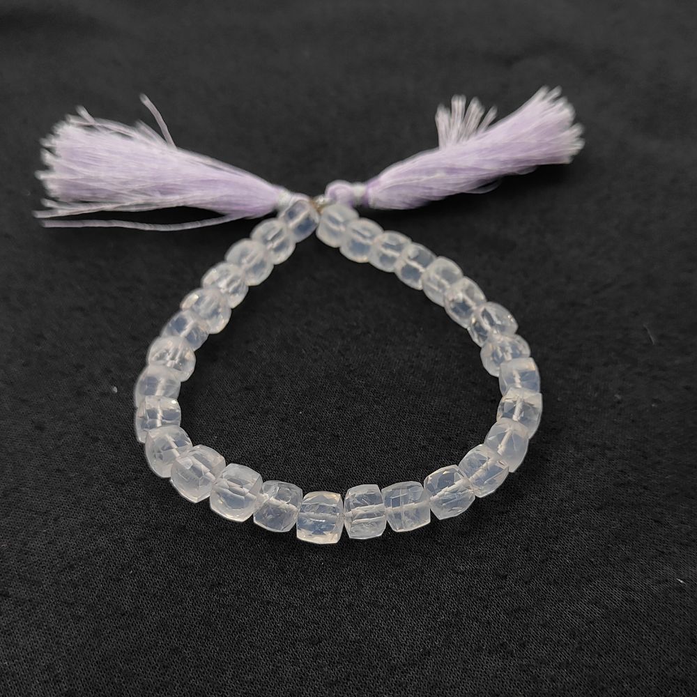 Ice Quartz Crystal Gemstone Beads, Clear Sparkling Beads for DIY Jewelry Making, Bracelets & Necklaces – Selling Per Strand
