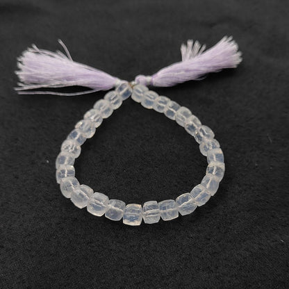 Ice Quartz Crystal Gemstone Beads, Clear Sparkling Beads for DIY Jewelry Making, Bracelets & Necklaces – Selling Per Strand
