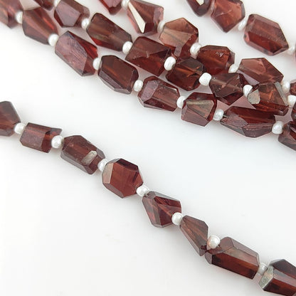 January Birthstone Garnet Beads 5-12mm Natural Nugget Gemstones for Necklaces & Earrings
