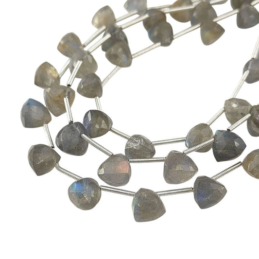 Labradorite Trillion Gemstone Beads – Brilliant Faceted Blue Flash Stones