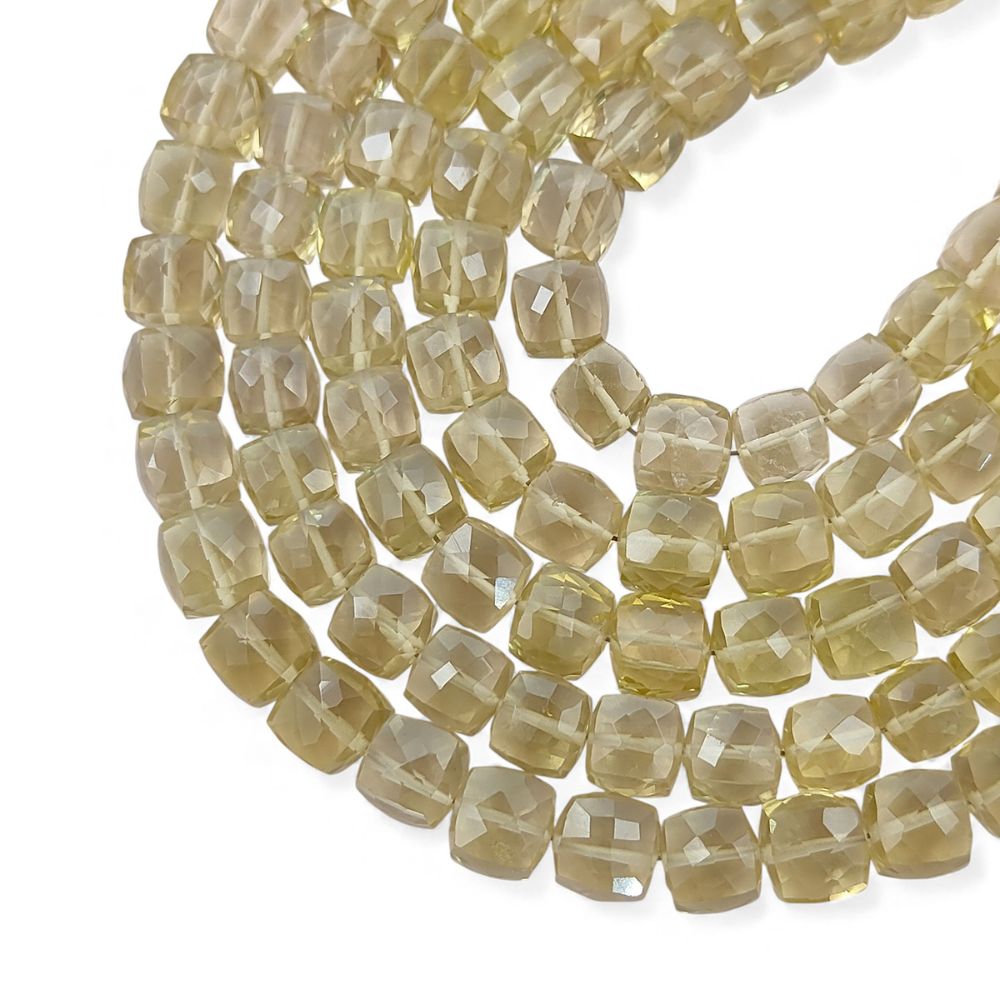 Lemon Quartz Natural Gemstone Beads for Handmade Jewelry, Faceted Yellow Beads for Bracelets & Necklaces – Selling Per Strand