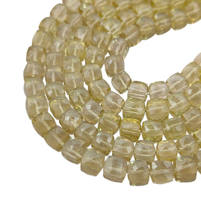 Lemon Quartz Natural Gemstone Beads for Handmade Jewelry, Faceted Yellow Beads for Bracelets & Necklaces – Selling Per Strand