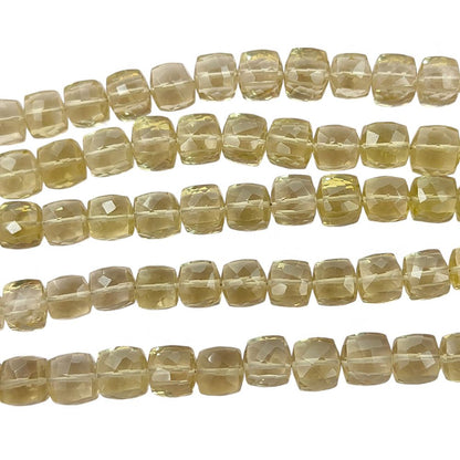 Lemon Quartz Natural Gemstone Beads for Handmade Jewelry, Faceted Yellow Beads for Bracelets & Necklaces – Selling Per Strand