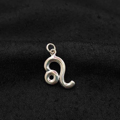 Leo Astrology Charm Pendant Handmade Sterling Silver Zodiac Symbol, Unique Birthday Gift for Her – Selling Per Piece