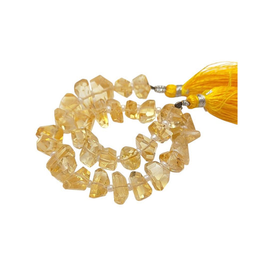 Loose Yellow Citrine Chip Beads