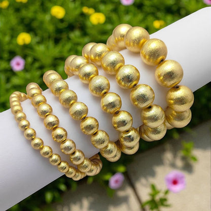 Minimalist 12mm Beaded Bracelet Stackable Unisex Stretch Bracelet, Great for Birthdays, Friendship Day, or Holidays- Selling Per Bracelet