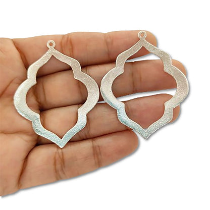 Moroccan Style Gold Plated Frame Charms, Jewelry Making Supplies for Earrings, Necklaces & DIY Pendants