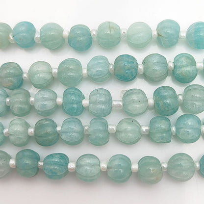 DIY Jewelry Making: Natural Amazonite Pumpkin Beads for Crafting