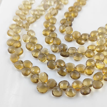 Natural Champagne Topaz Beads – Ideal for Earrings, Necklaces, and Bracelets