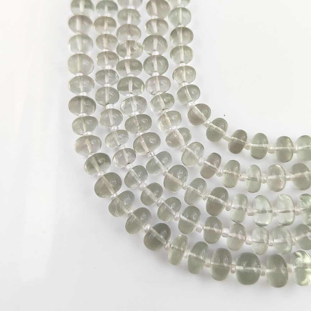 AAA-Grade Green Amethyst Beads – Soft Green Glow