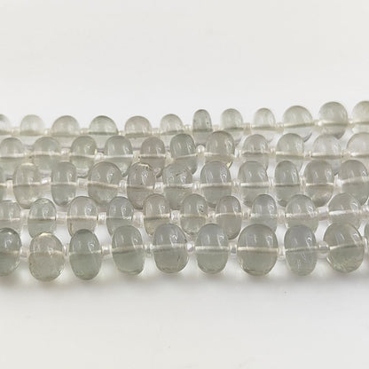 Smooth & Polished Green Amethyst Gemstone Strands
