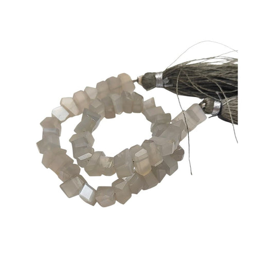 Natural Grey Moonstone Chip Beads