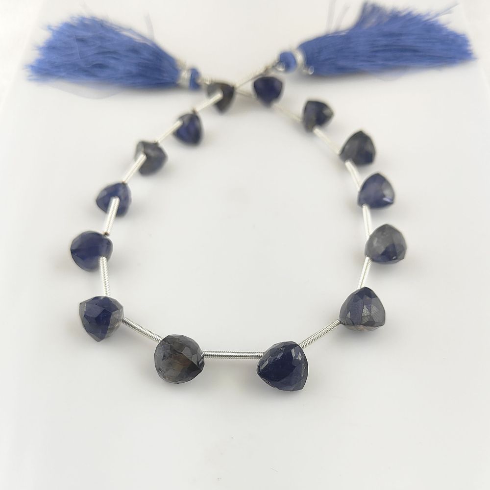 AAA Iolite Trillion Cut Beads – Faceted Natural Gemstones