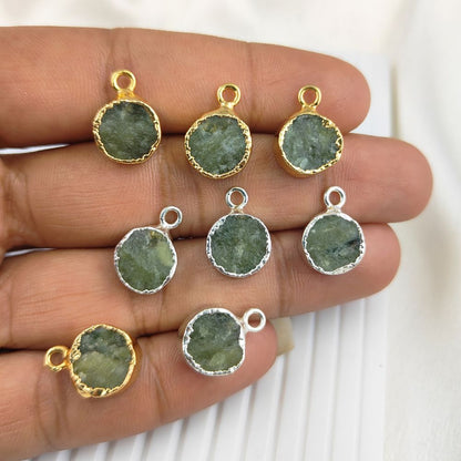 Beautiful Natural Peridot Gold Pendant Gift