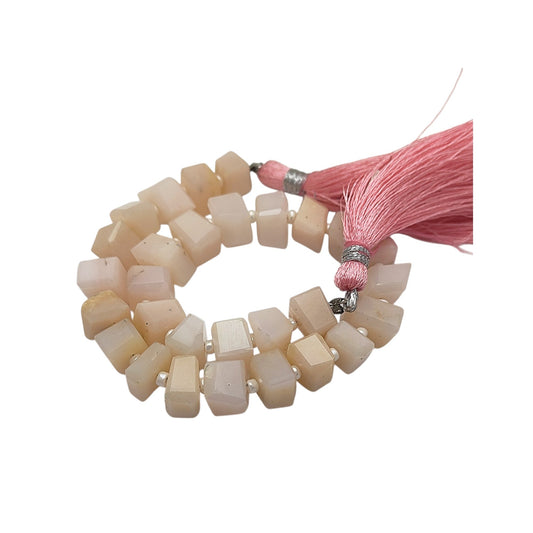 Natural Pink Opal Chip Beads – Soft Blush Gemstone Nuggets