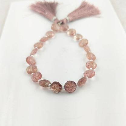 Genuine Strawberry Quartz – Soft Pink Hue with Natural Inclusions