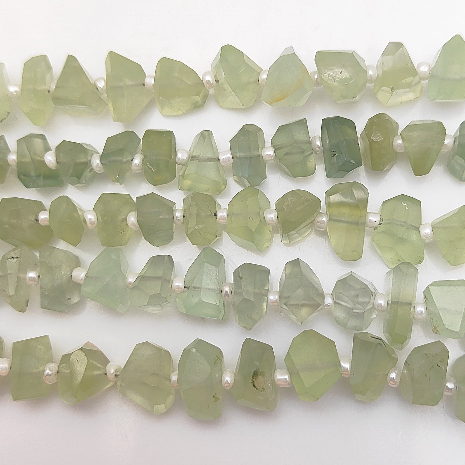 Irregular Prehnite Chip Beads – Unique Loose Stones for Crafts