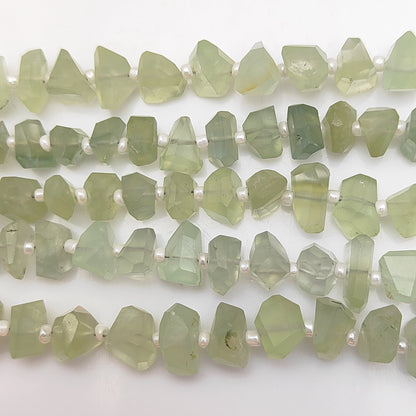 Irregular Prehnite Chip Beads – Unique Loose Stones for Crafts