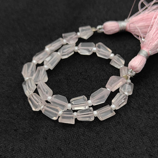 October Birthstone Genuine Rose Quartz Gemstone Beads Unique 5-12mm Nugget Shape Beads For Handmade Jewelry