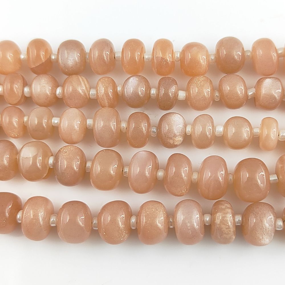 AAA-Grade Peach Moonstone – Smooth & Polished Beads