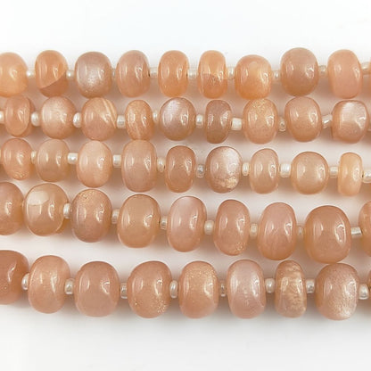 AAA-Grade Peach Moonstone – Smooth & Polished Beads