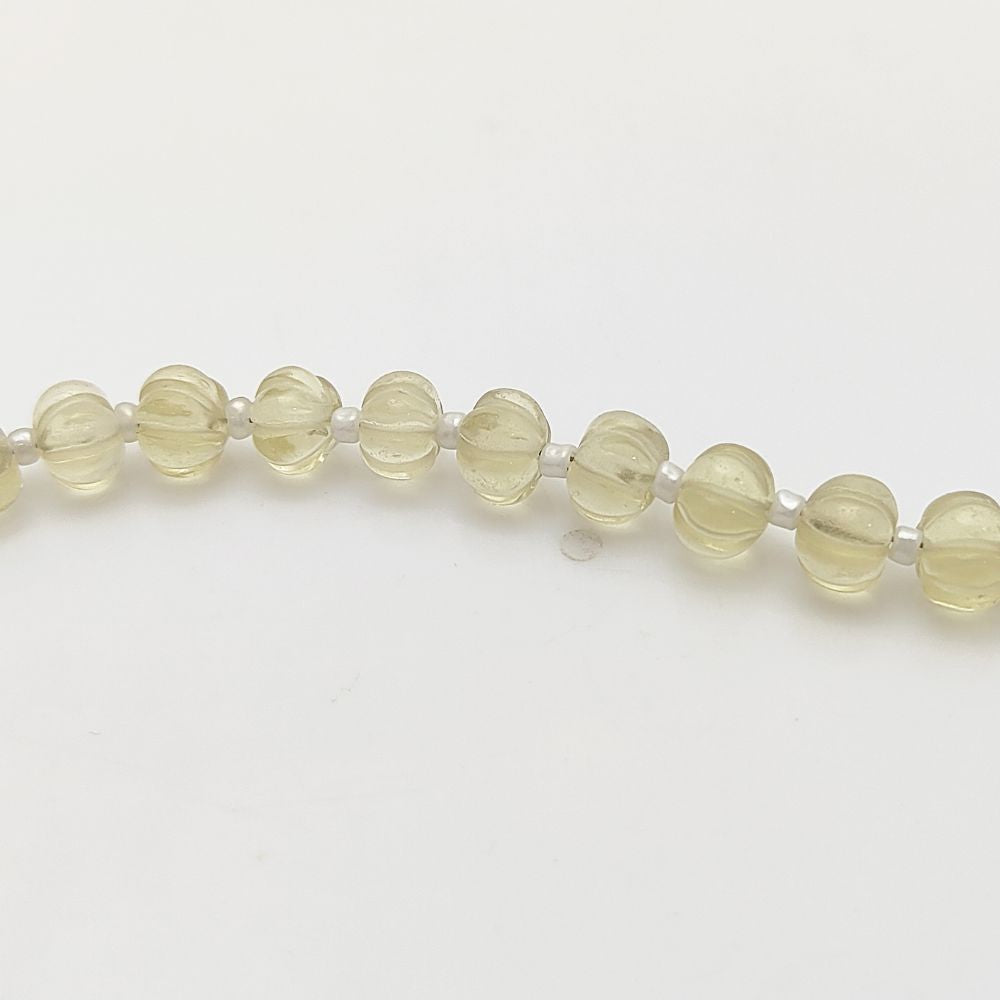 Pumpkin-Shaped Lemon Quartz Beads – Brilliant Yellow Crystals for Jewelry Creations