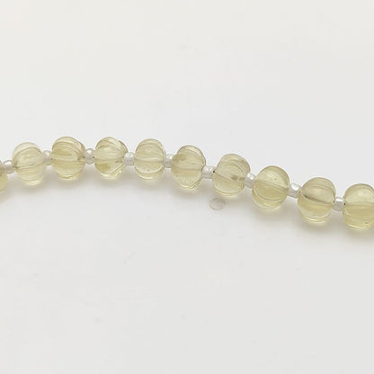 Pumpkin-Shaped Lemon Quartz Beads – Brilliant Yellow Crystals for Jewelry Creations